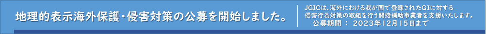 海外保護・侵害対策公募